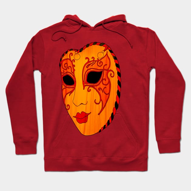 Oriental Mask Hoodie by dalyndigaital2@gmail.com